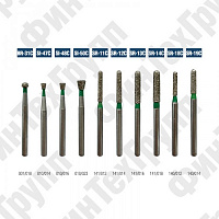 Алмазные боры BR-31C, SI-47C SI-50C,SR-11C SR-19C нумерация идентична борам MANI